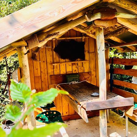 La Cabane Perchee Du Trappeur Écrainville Eksteriør billede
