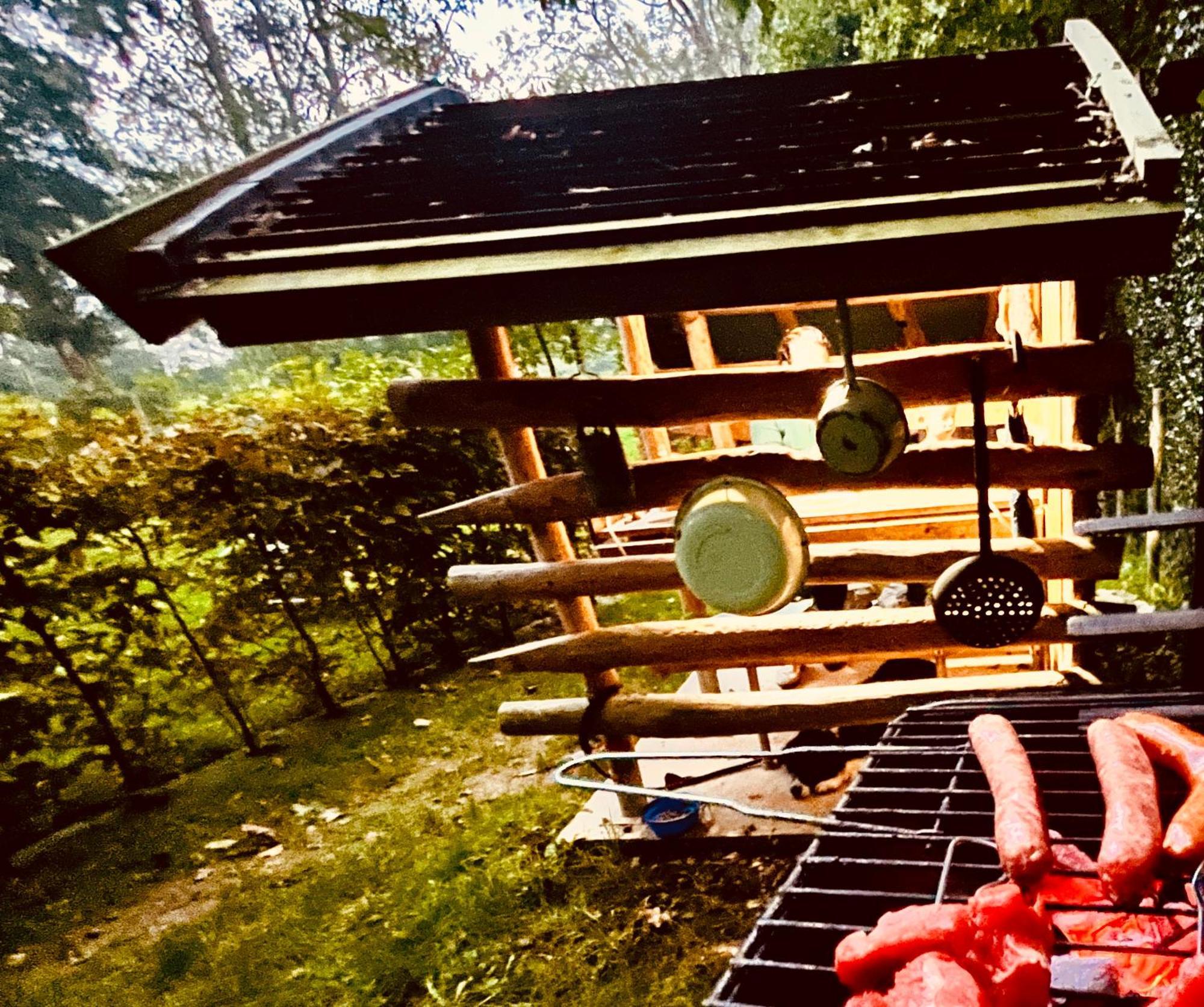 La Cabane Perchee Du Trappeur Écrainville Eksteriør billede